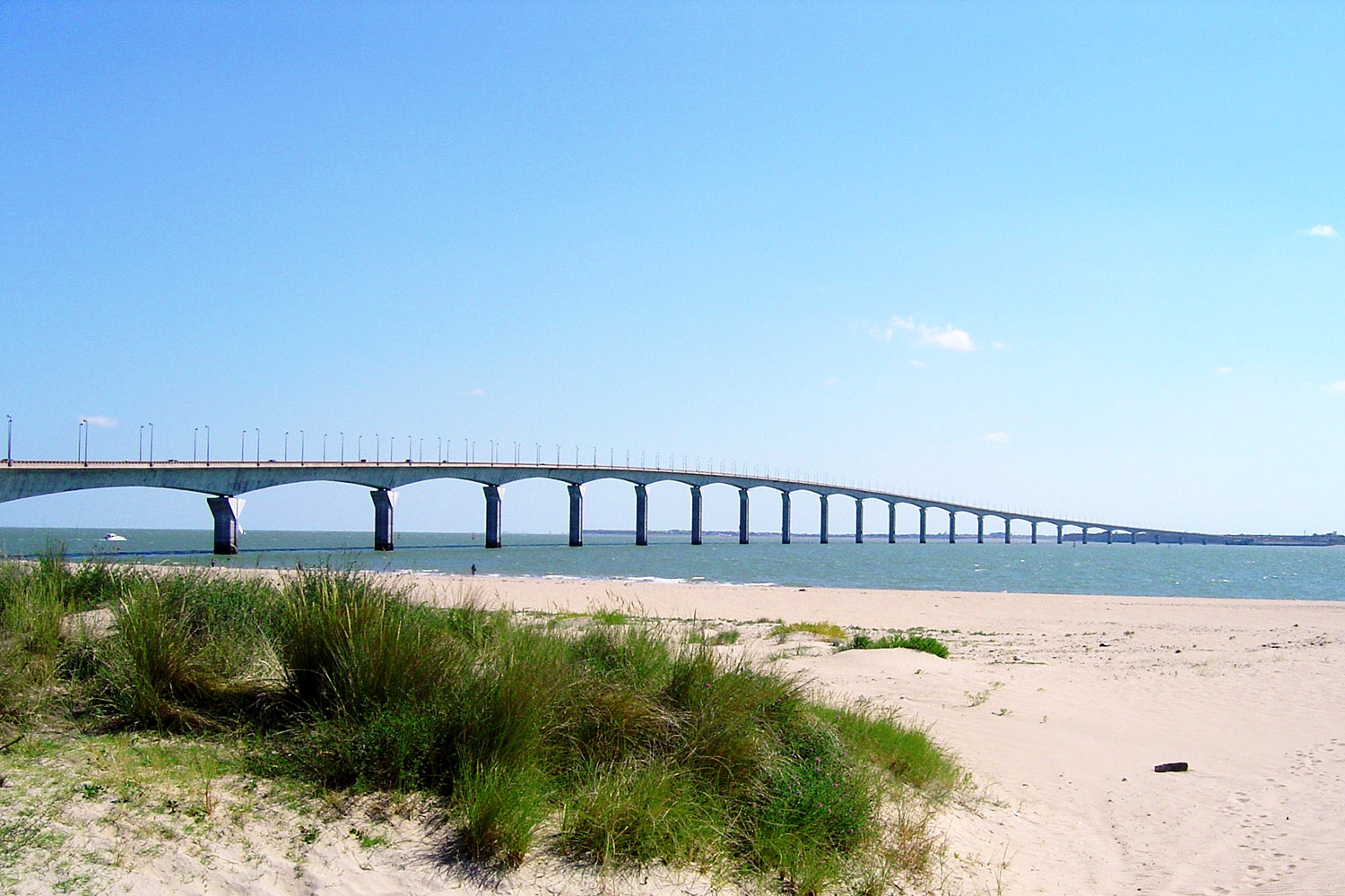 Villa Bel Air - Vue du pont de l'île de Ré depuis la plage